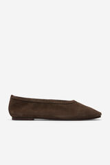 Cortefiel Ballerina leather Dark brown