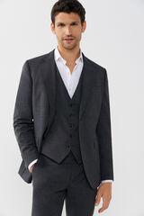 Cortefiel Grey slim fit blazer Grey