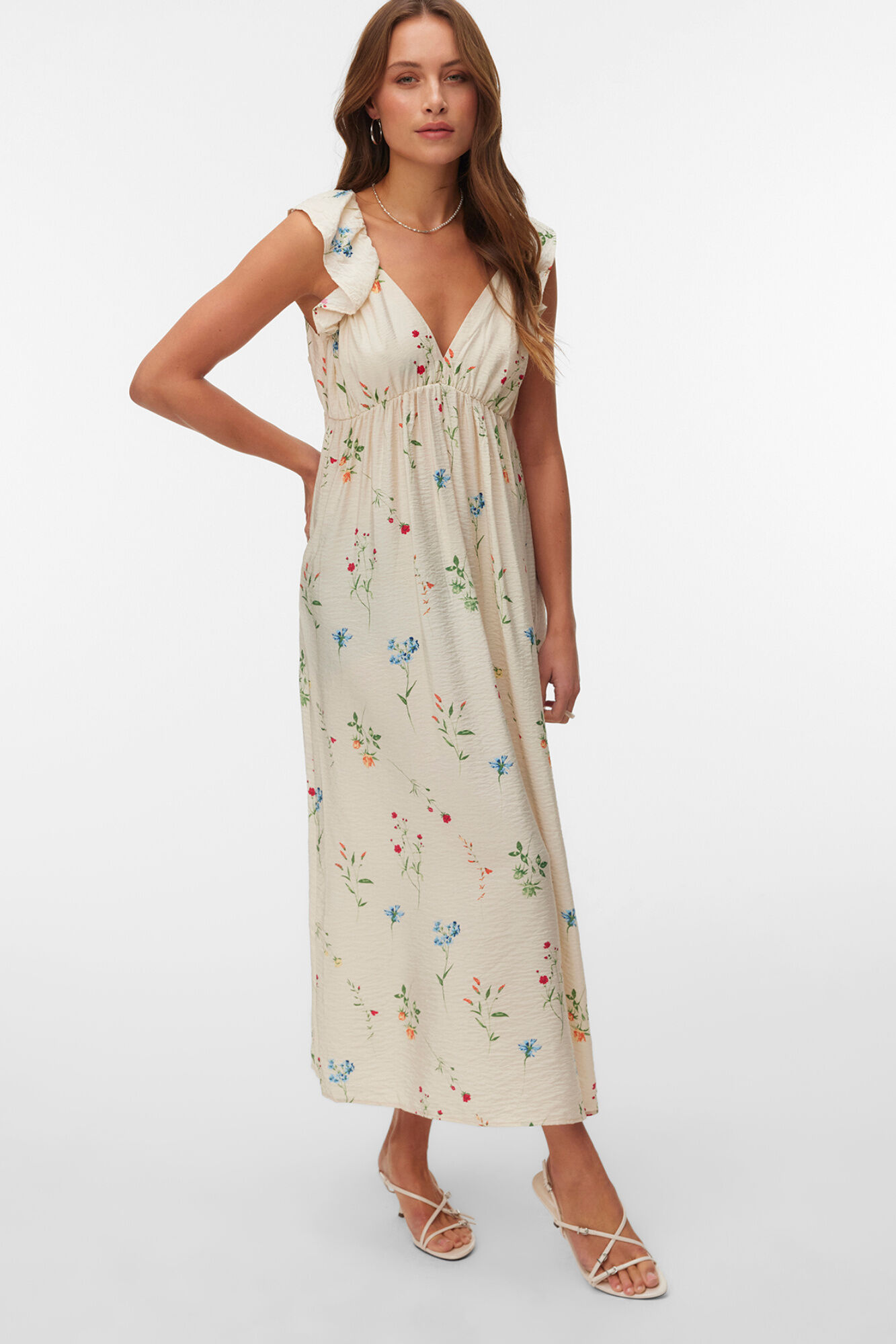 Vero Moda Blusa com folhos nas mangas com decote