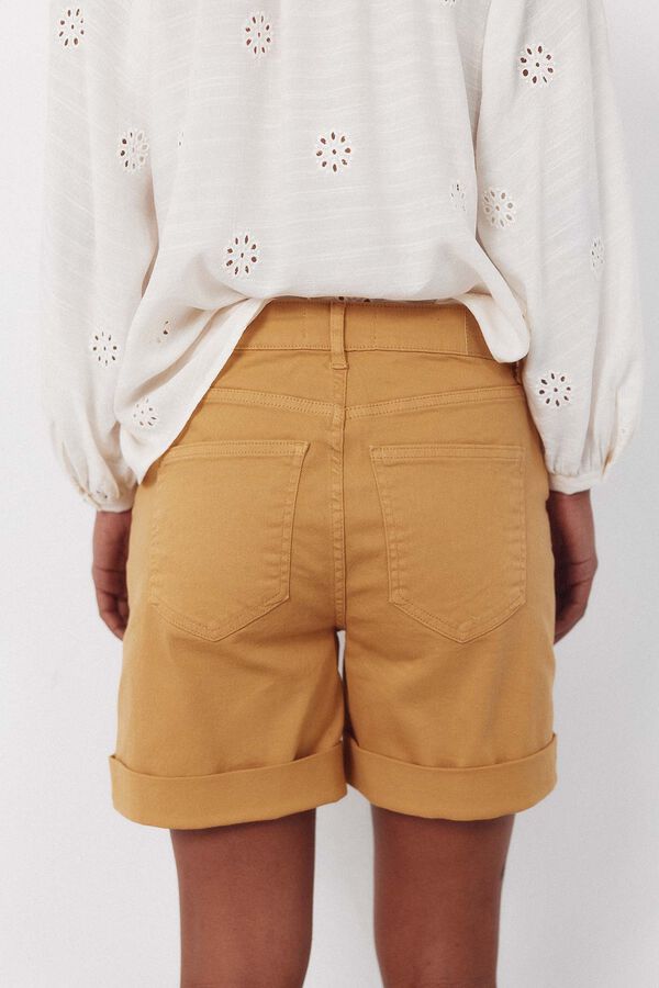 Cortefiel Jeans shorts Gold
