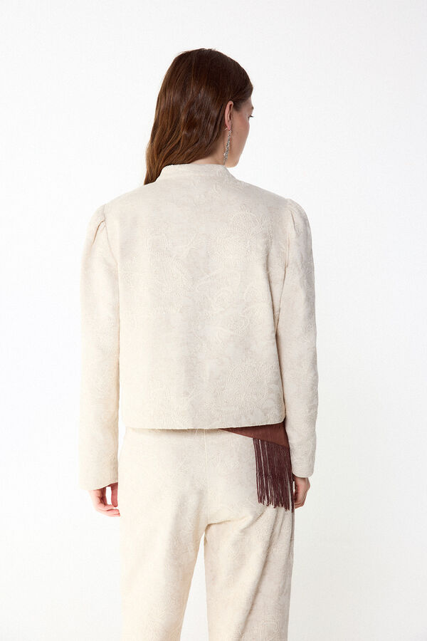 Slowlove Chaqueta bordada Marfil