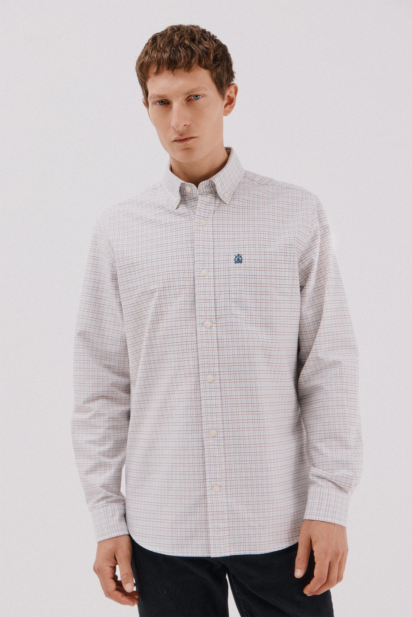 Cortefiel Checked oxford shirt