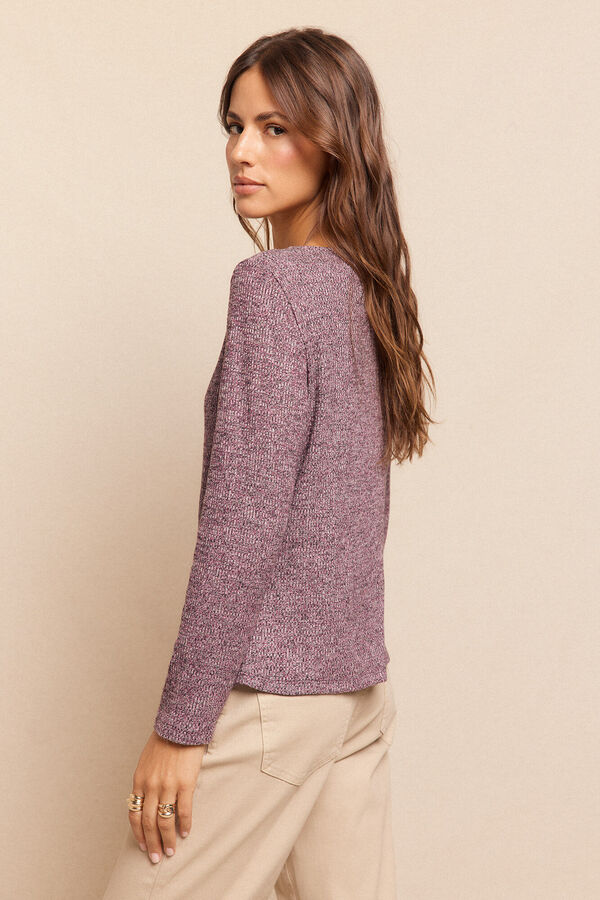 Slowlove Cardigan mesclado Roxo