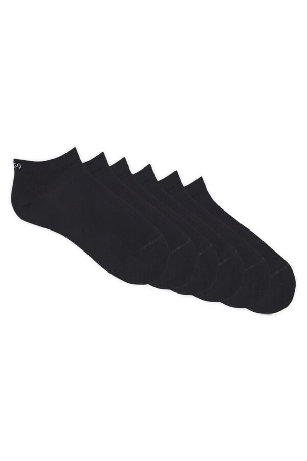 HUGO Pack 6 meias Preto