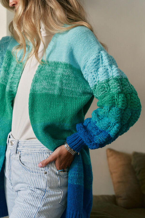 Jaase C&aacute;rdigan de punto Serenity Turquesa