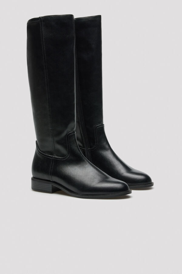 Cortefiel Elasticated boot Black