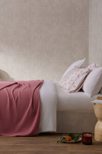 Cortefiel Melisa Mustard Bedspread cama 180-200 cm Pink