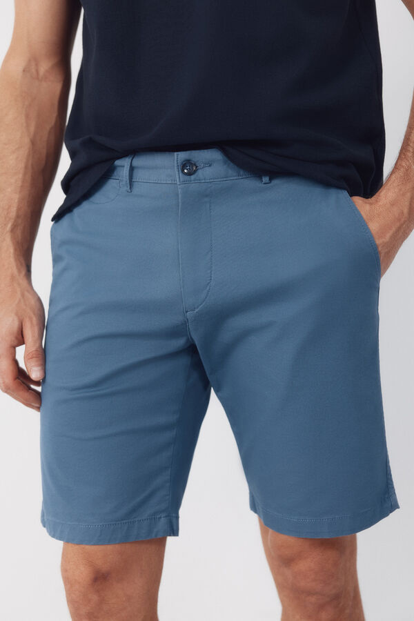 Cortefiel Chino Bermuda shorts Blue