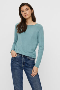 Cortefiel Boat neck jumper Burgundy