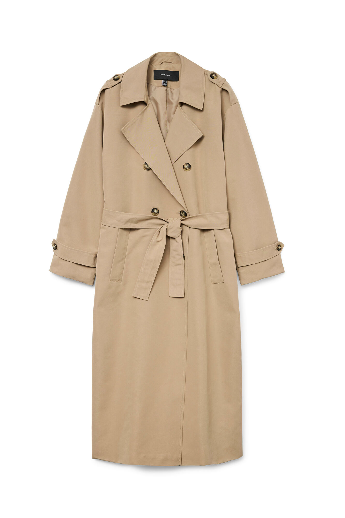 Vero Moda Gabardina comprida com cinto