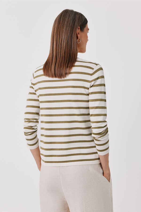 Cortefiel Striped knit jacket Multicolour