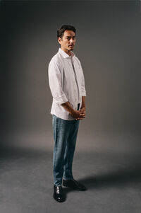 OOTO Camisa de popelina lisa