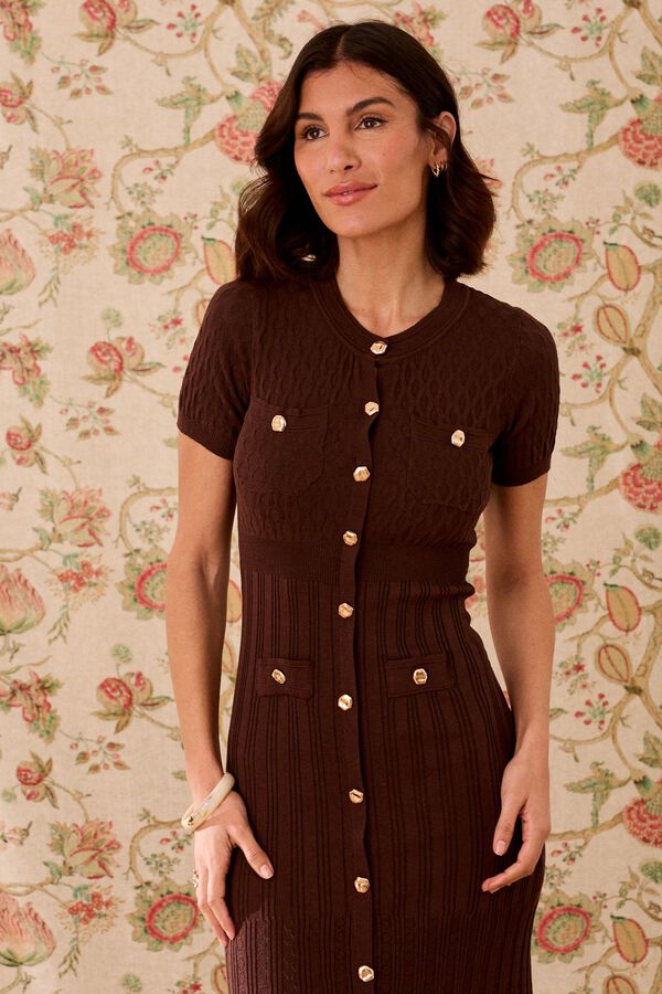 Pol&iacute;n Et Moi Vestido de malha Romina Castanho