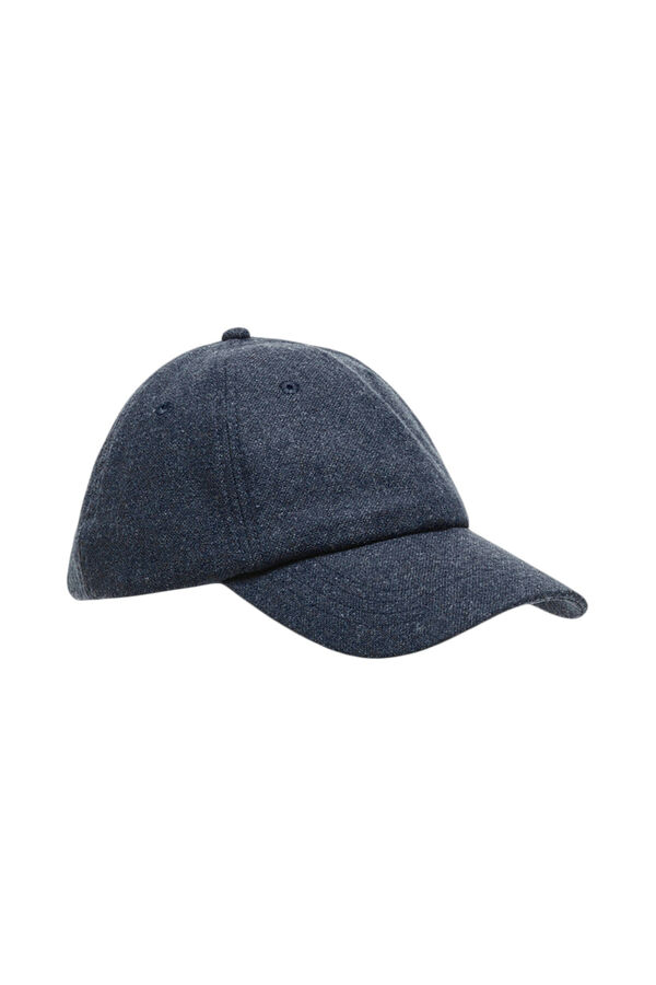 Selected Gorra de invierno confeccionada 100% con lana. Azul marino