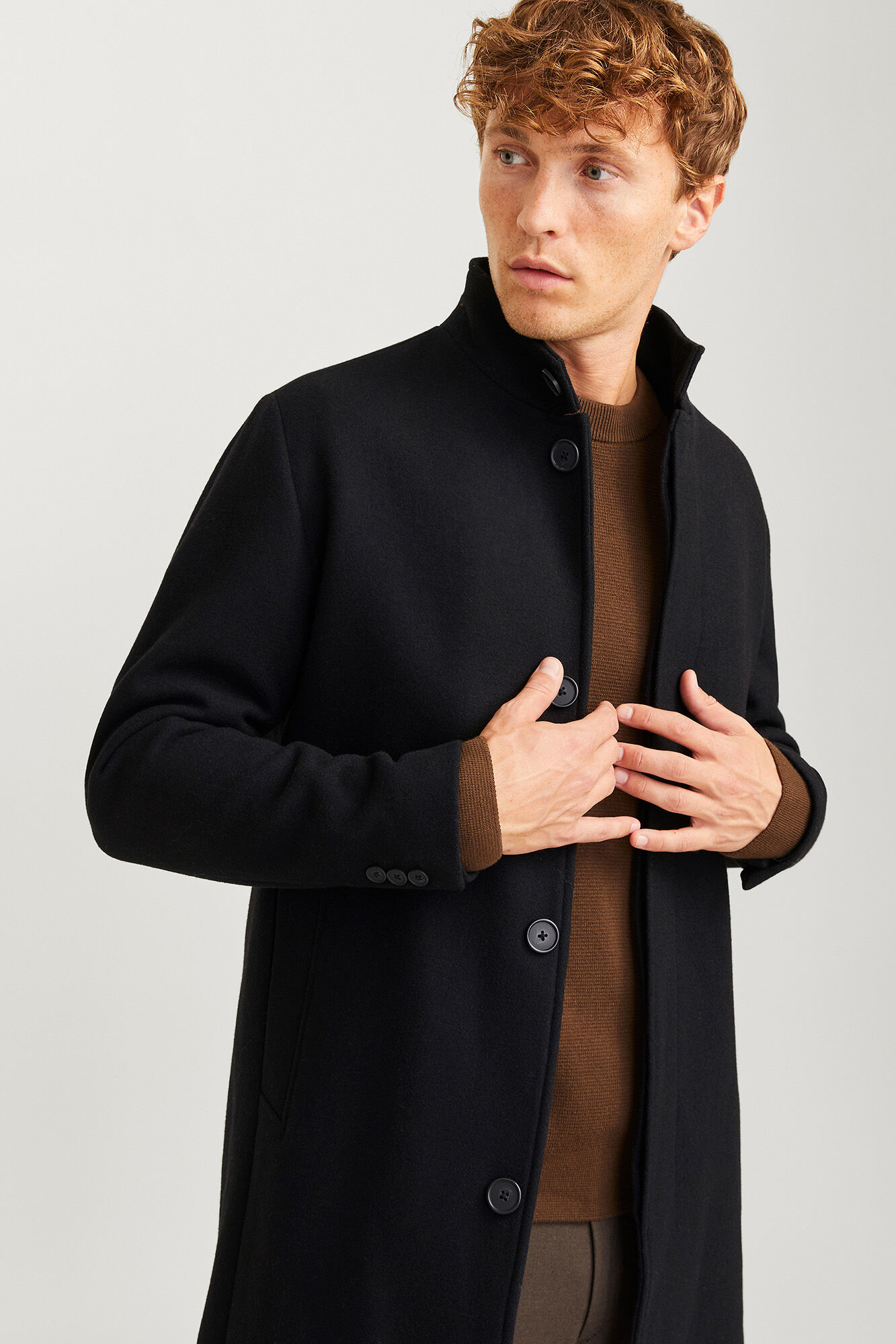 Jack & Jones Abrigo cuello alto