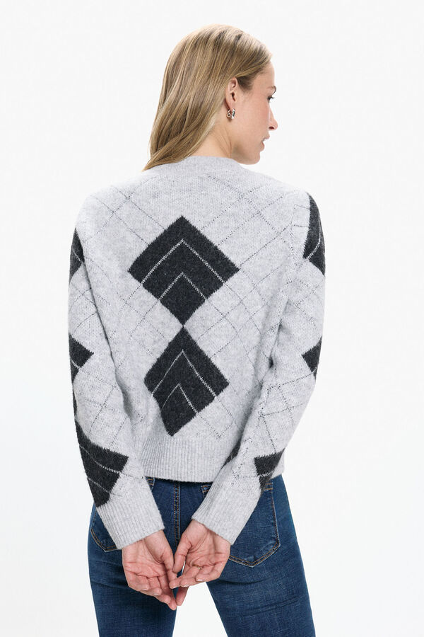 Vero Moda Cárdigan rombos Gris