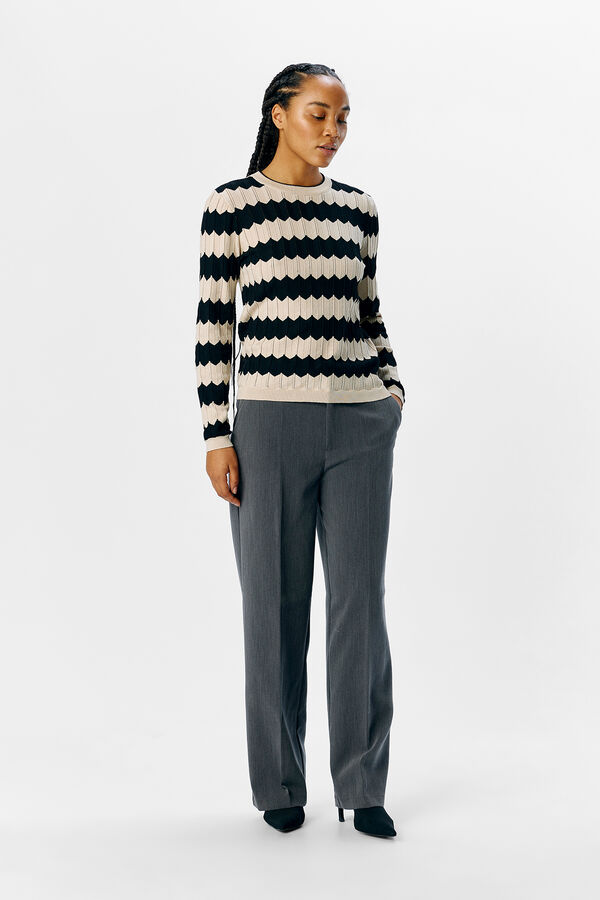 Object Sweater malha rendilhada Impressão