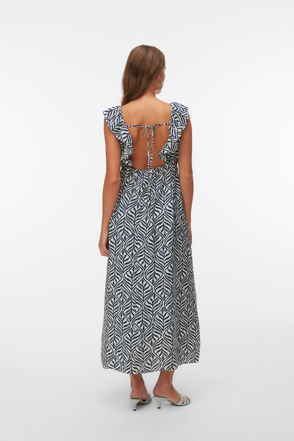 Vero Moda Vestido midi de al&ccedil;as Multicolorido