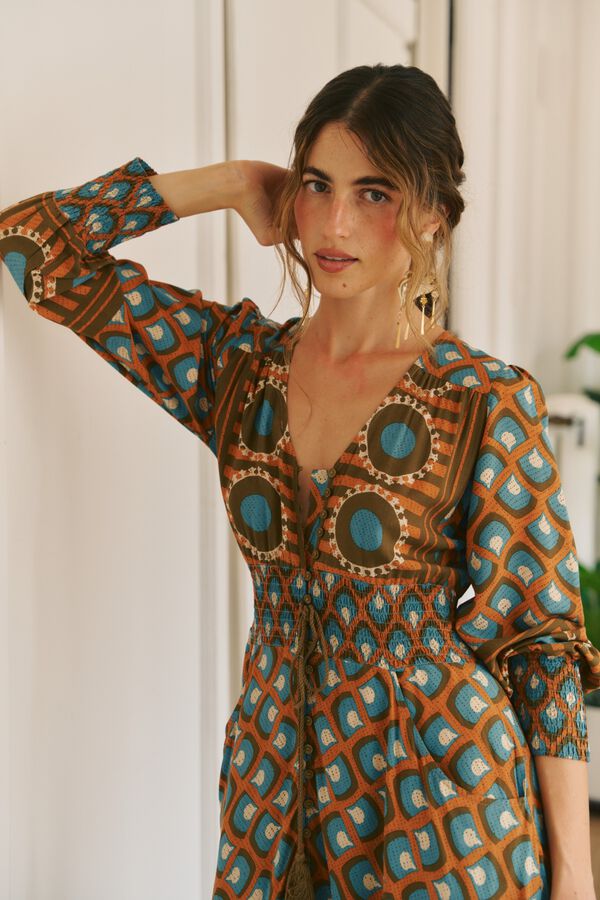 Jaase Vestido maxi Sabrina Multicolorido
