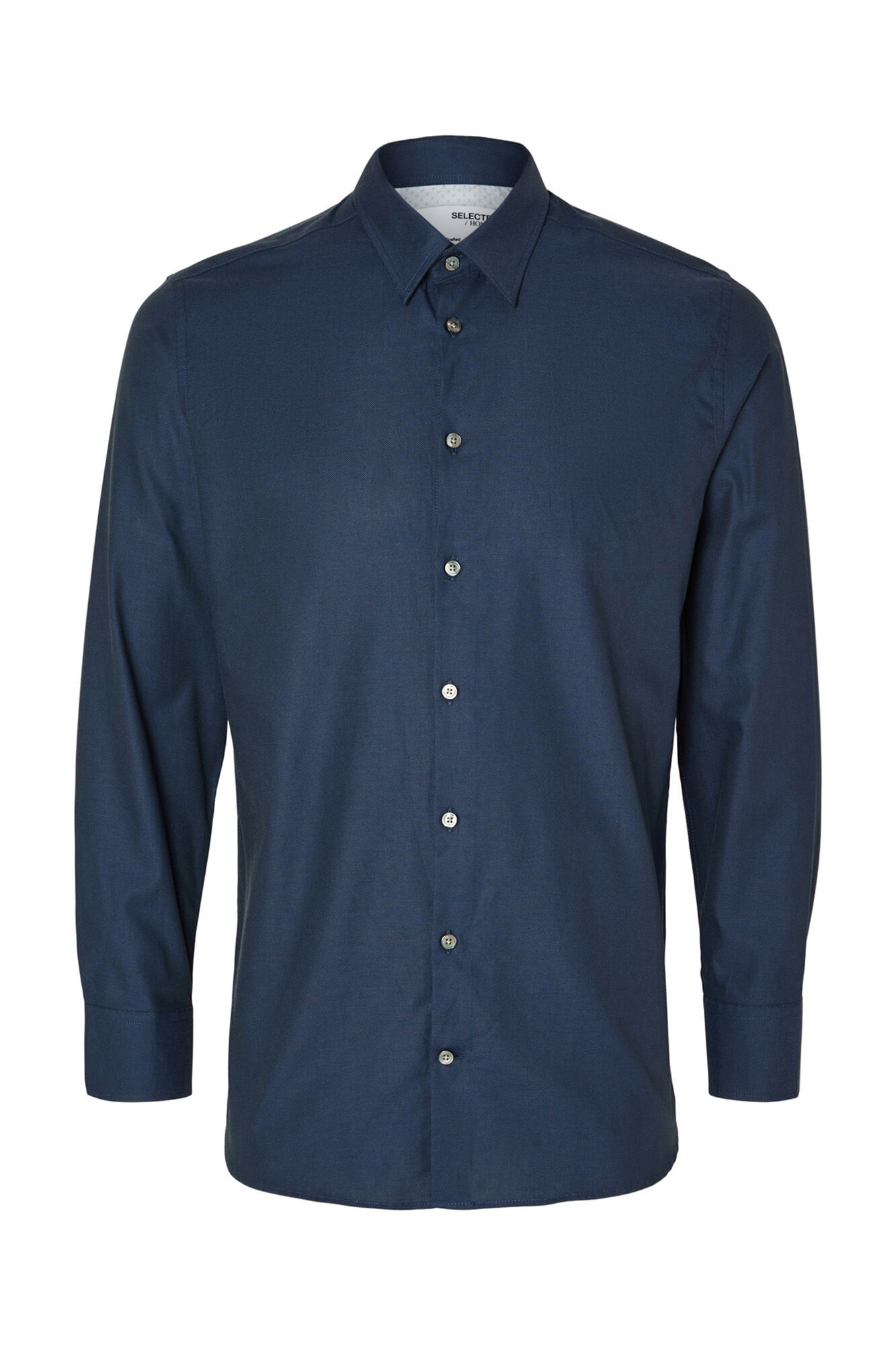 Selected Camisa de algod&atilde;o org&acirc;nico Slim Fit.