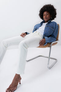 Salsa Jeans Calças denim destiny push up slim de cor crua