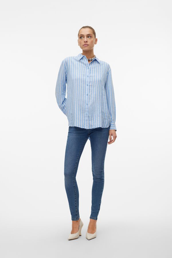 Vero Moda Fluid basic shirt Blue