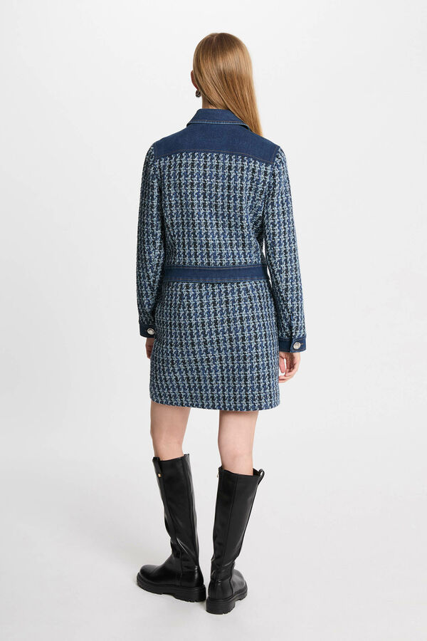 Morgan Saia curta de tweed Multicolorido