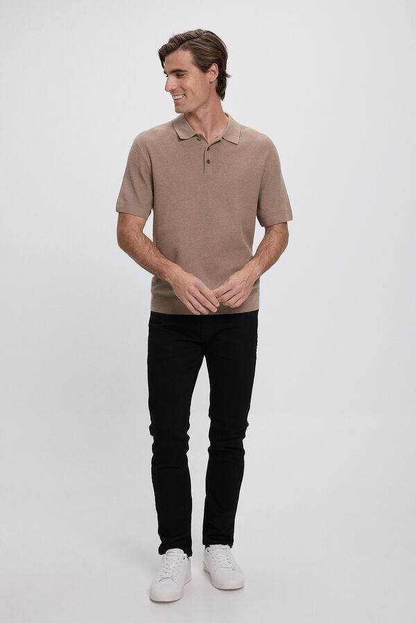 Jack & Jones Camisa polo de malha regular fit Cinzento