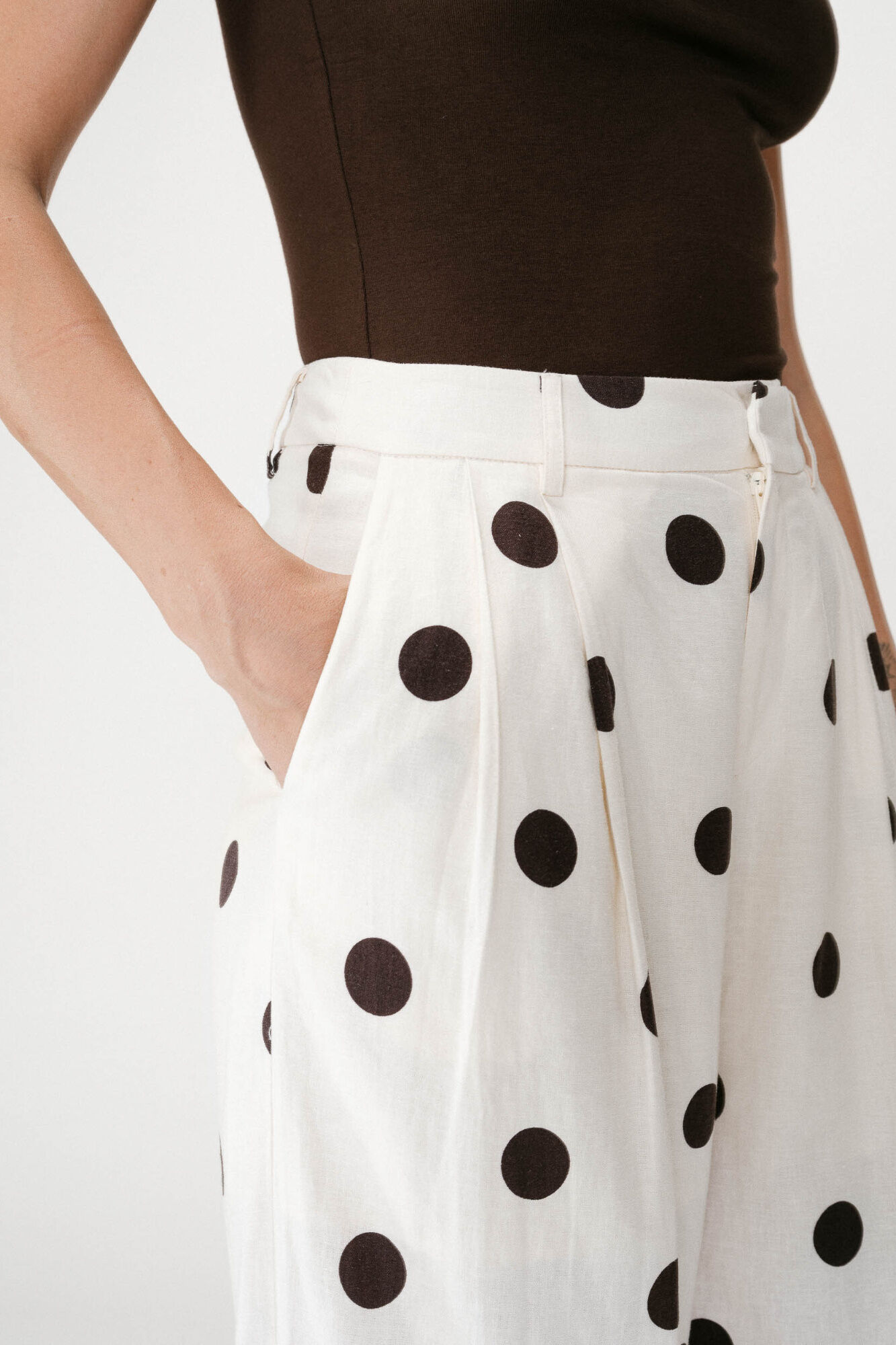 Grace & Mila Cal&ccedil;a estampada de bolinhas Wynell