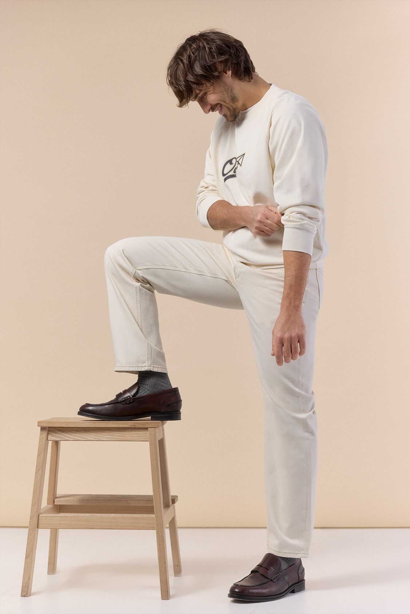 OOTO Sweatshirt logo gola redonda