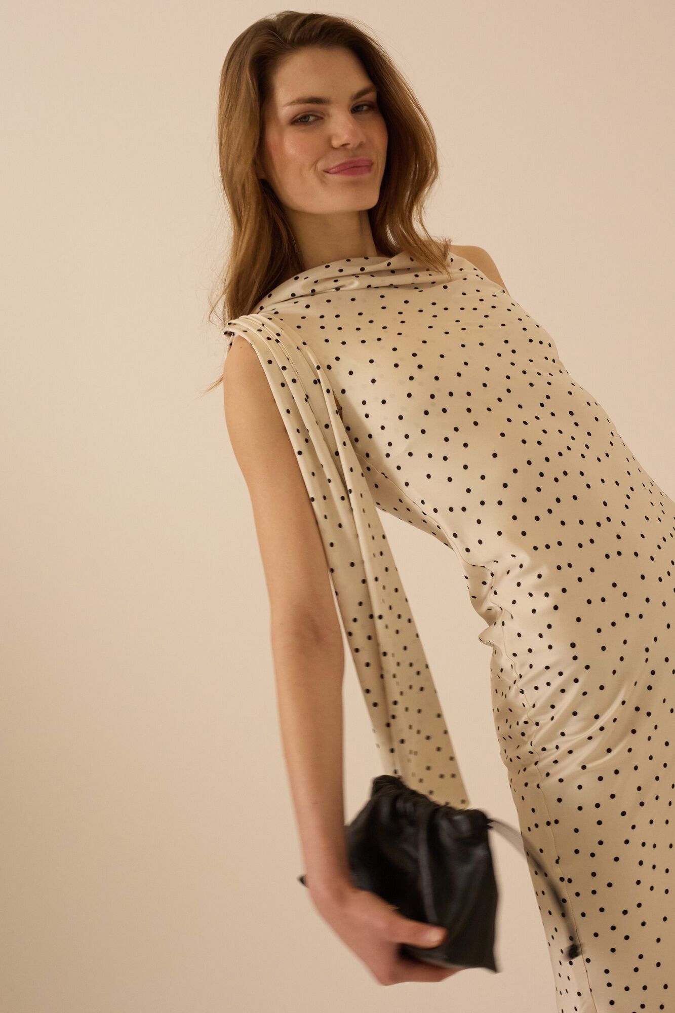 Silbon Vestido de lingerie bolinhas