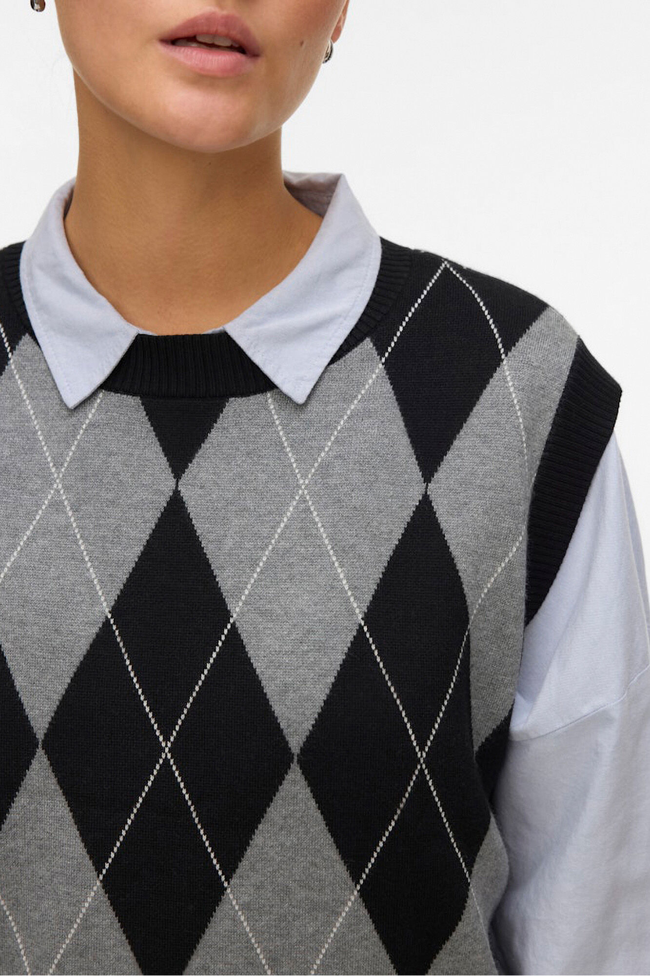 Vero Moda Chaleco de punto rombos