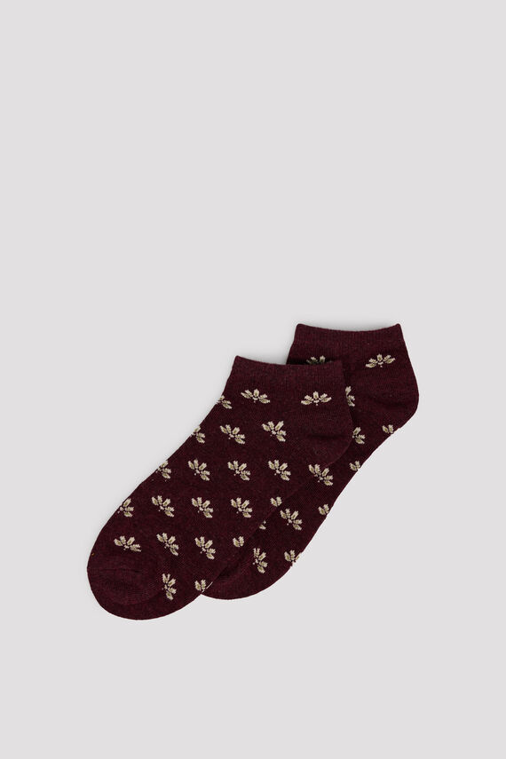 Calcetines cortos estampado floral
