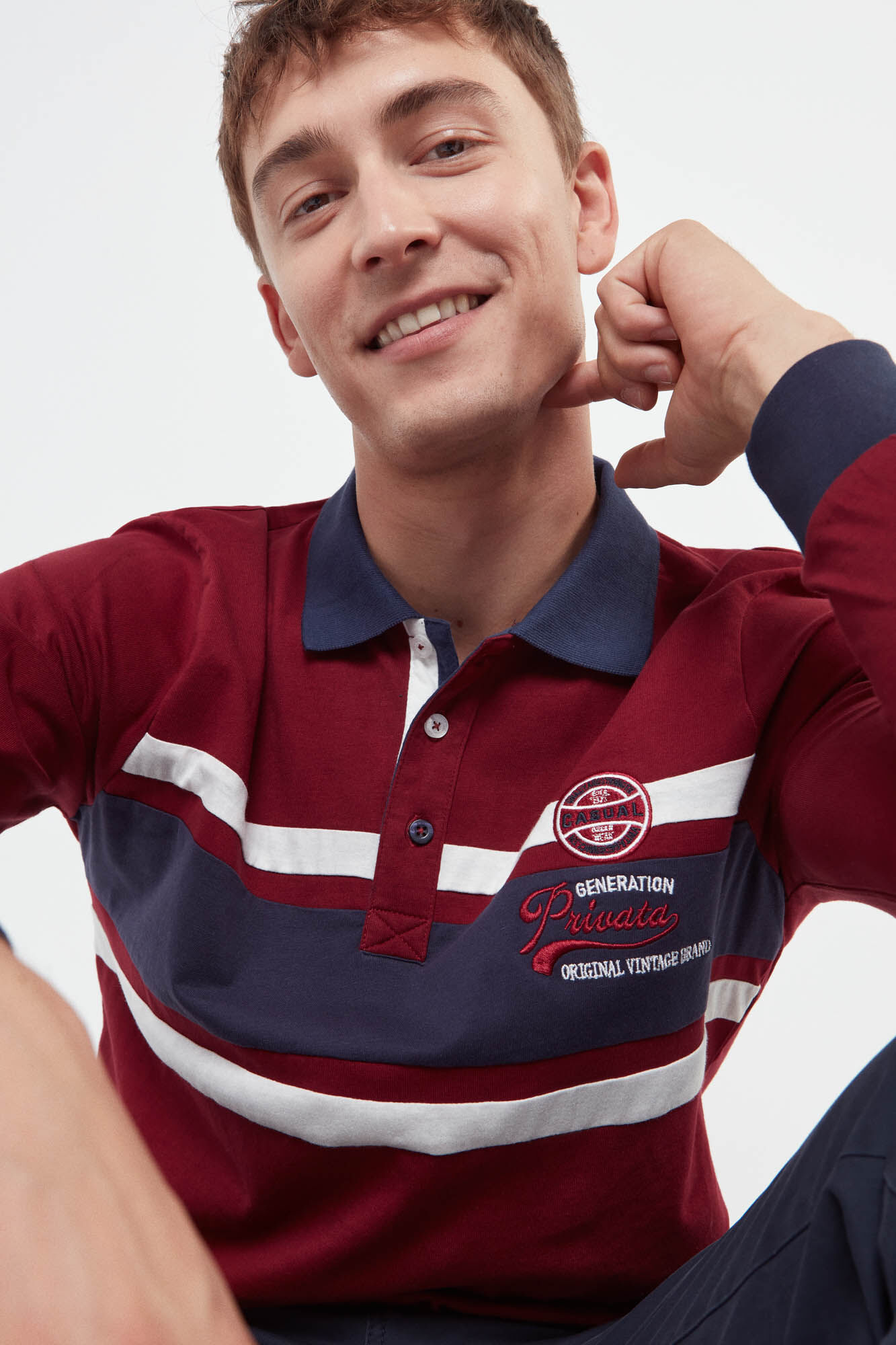 Polo manga larga hombre cortefiel cheap