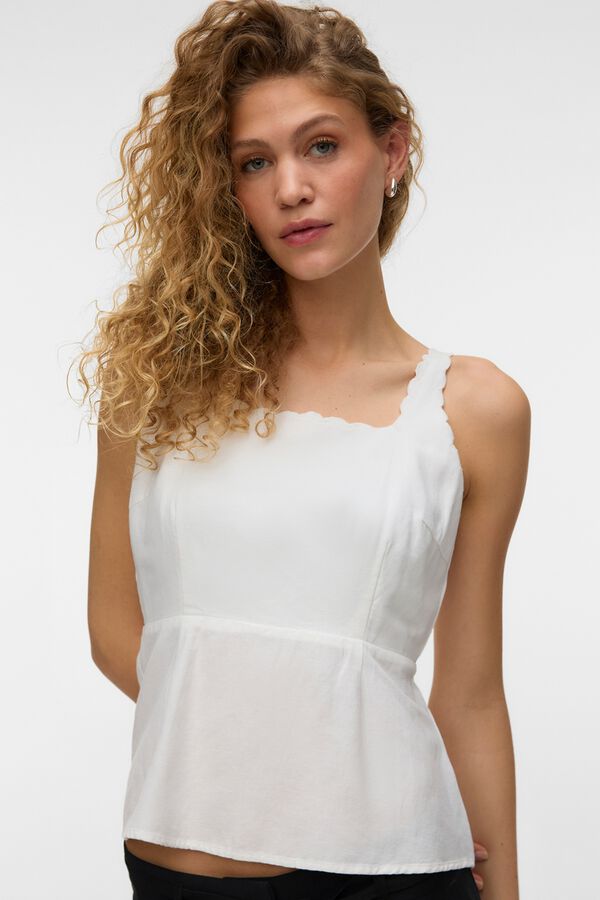 Vero Moda Top de al&ccedil;as Branco