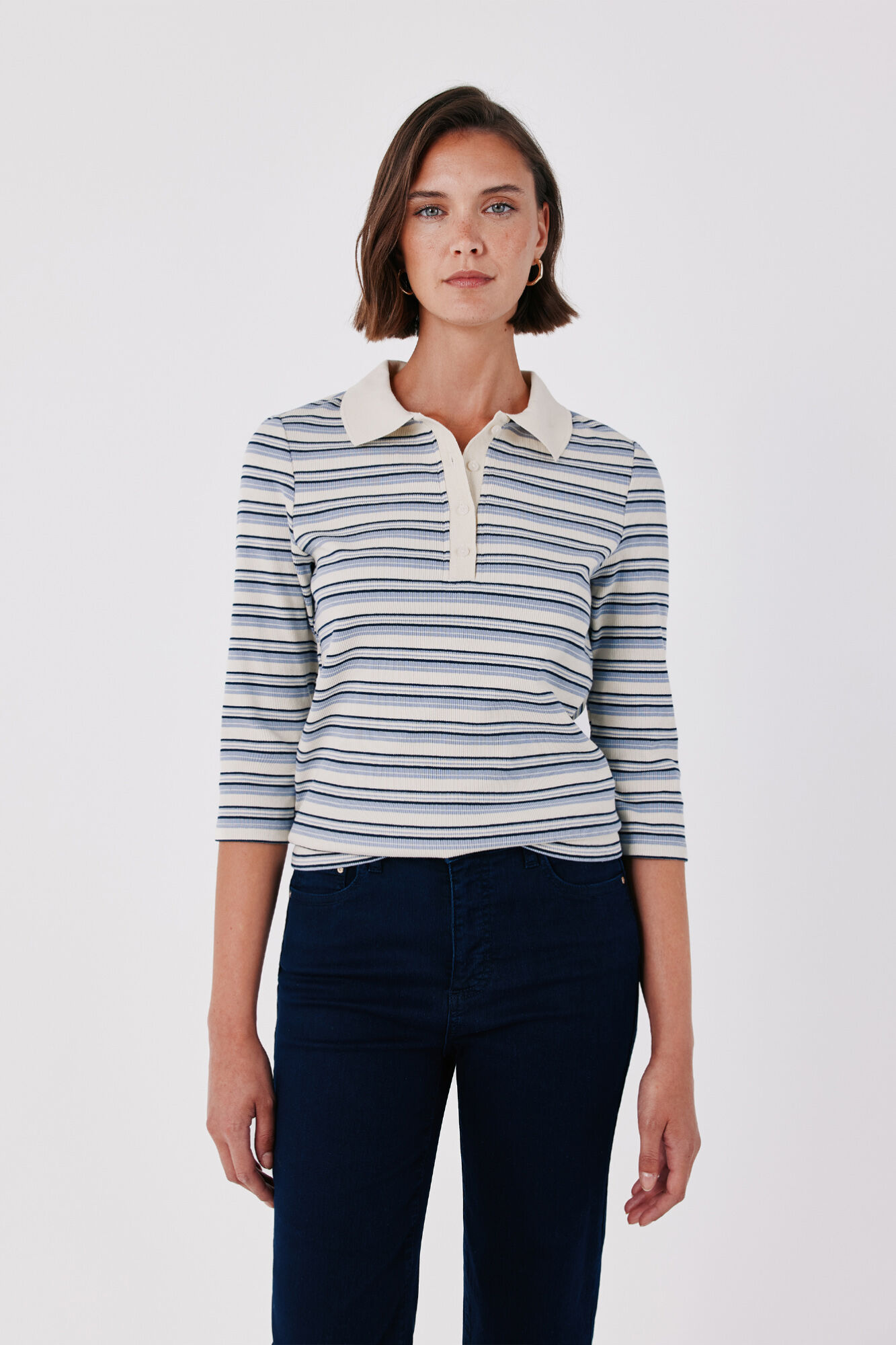 Cortefiel Striped polo shirt