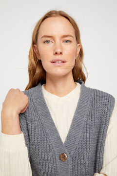 Cortefiel V-neck vest Gray