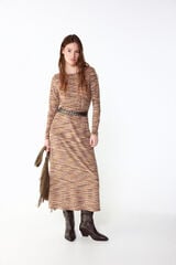 Slowlove Vestido punto melange Multicolorido