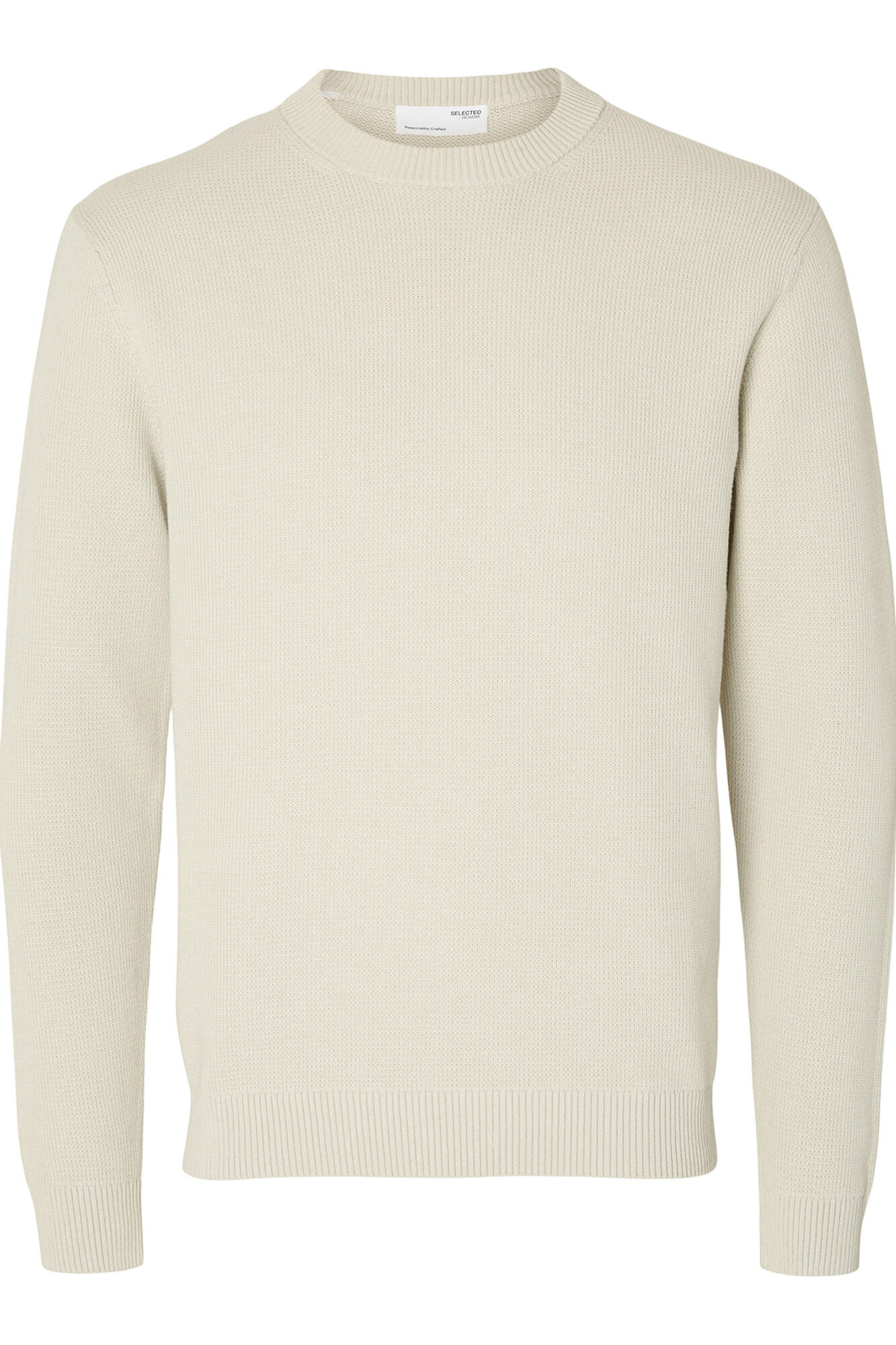 Selected Camisola em estrutura 100% algod&atilde;o org&acirc;nico