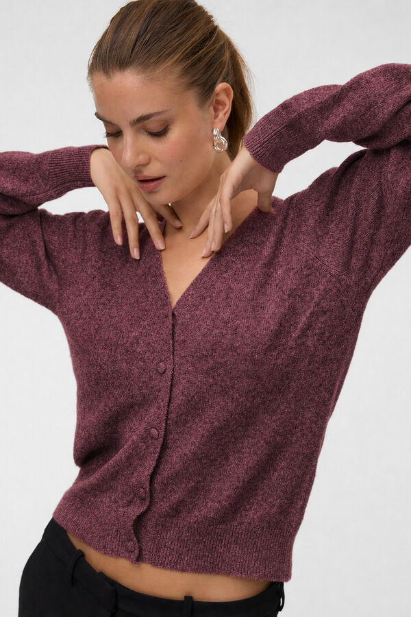 Vero Moda Casaco de malha gola em bico Granada