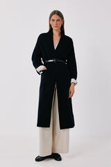 Cortefiel Coat cardigan Black