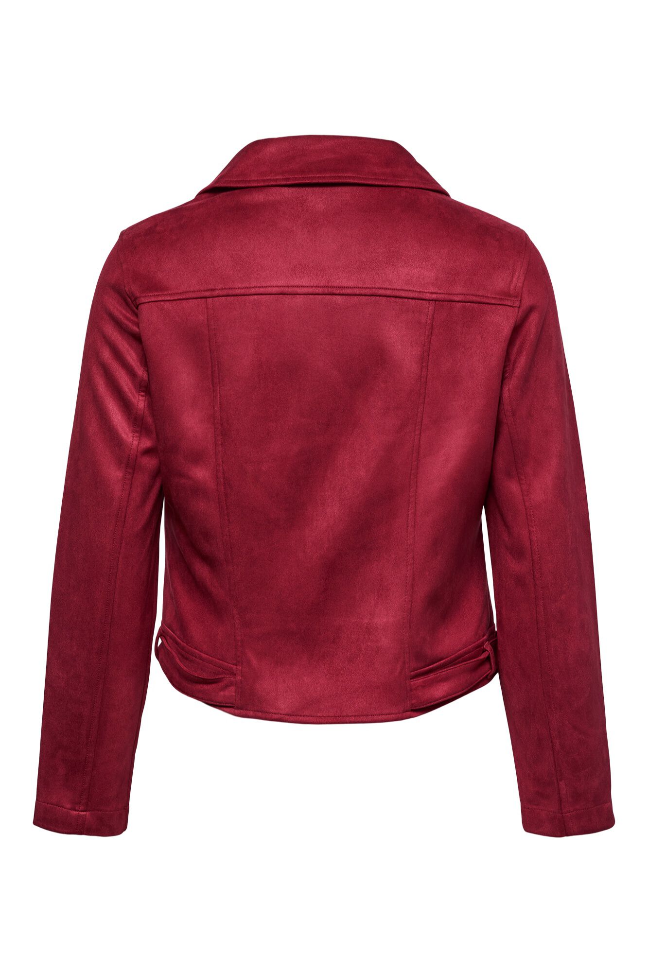 Vero Moda Curve Blus&atilde;o motard em camur&ccedil;a sint&eacute;tica