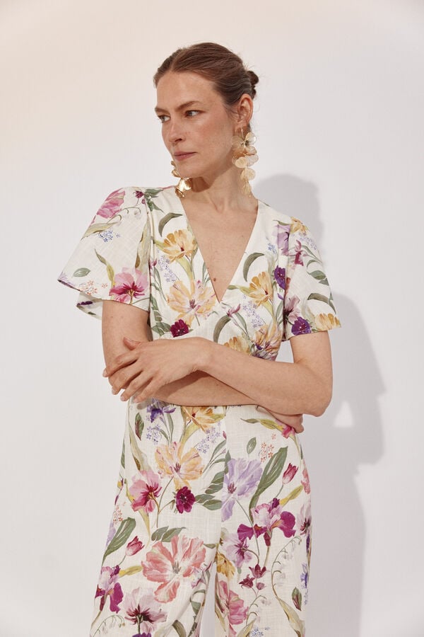 Cortefiel Printed jumpsuit Multicolour