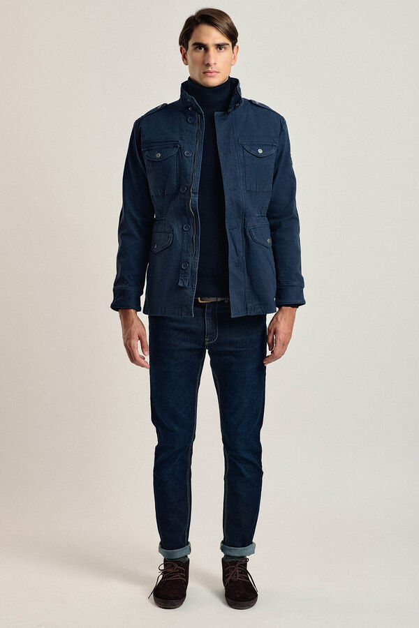 Valecuatro Valecuatro navy blue safari jacket Navy