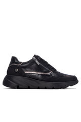 XTI Sapatilha casual com fecho-&eacute;clair Preto