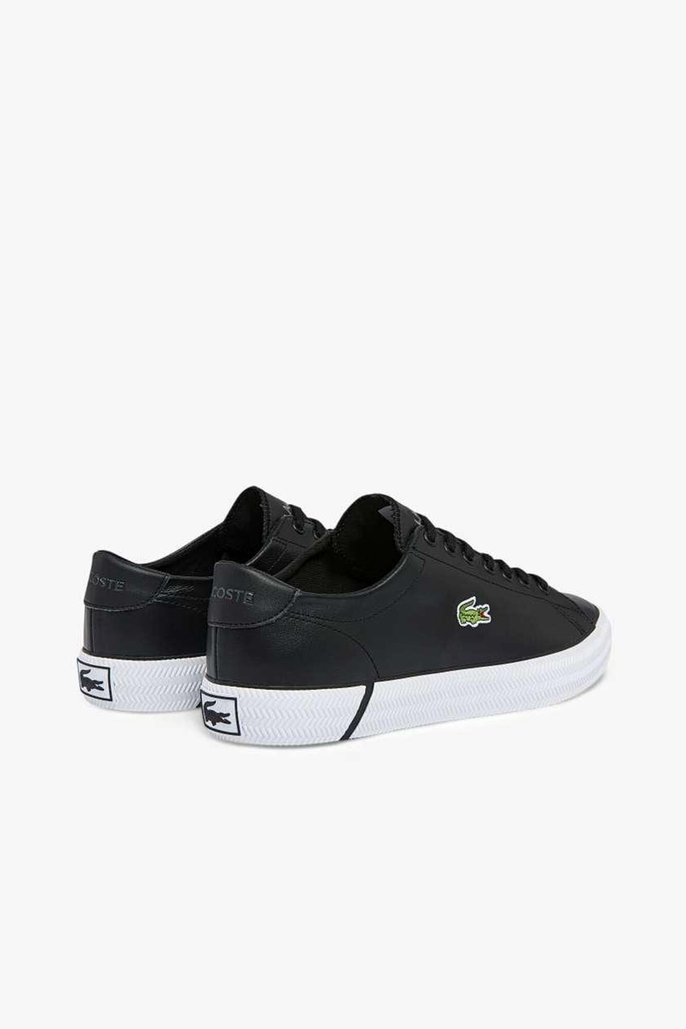 Zapatillas negras de piel lisa Zapatos de hombre Cortefiel