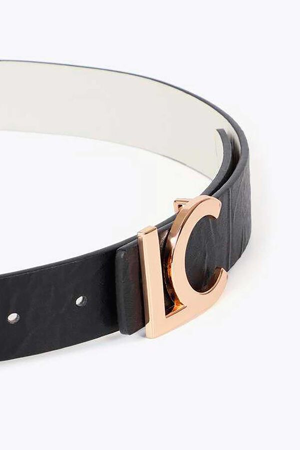 Lola Casademunt Cinturón reversible Negro