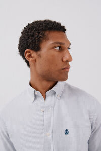 Cortefiel Camisa oxford listrada com vela