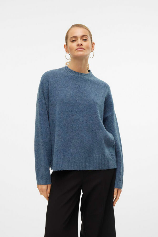 Cortefiel Essential knit jumper Navy