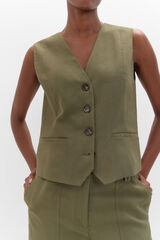 Cortefiel Short gilet Green